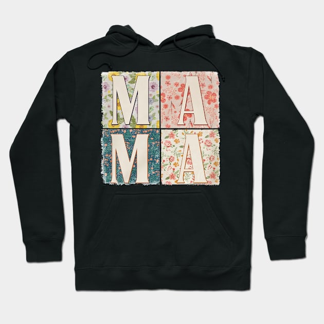 Retro Boho Mama, Boho Mama, Mother's Day Hoodie by artbyGreen